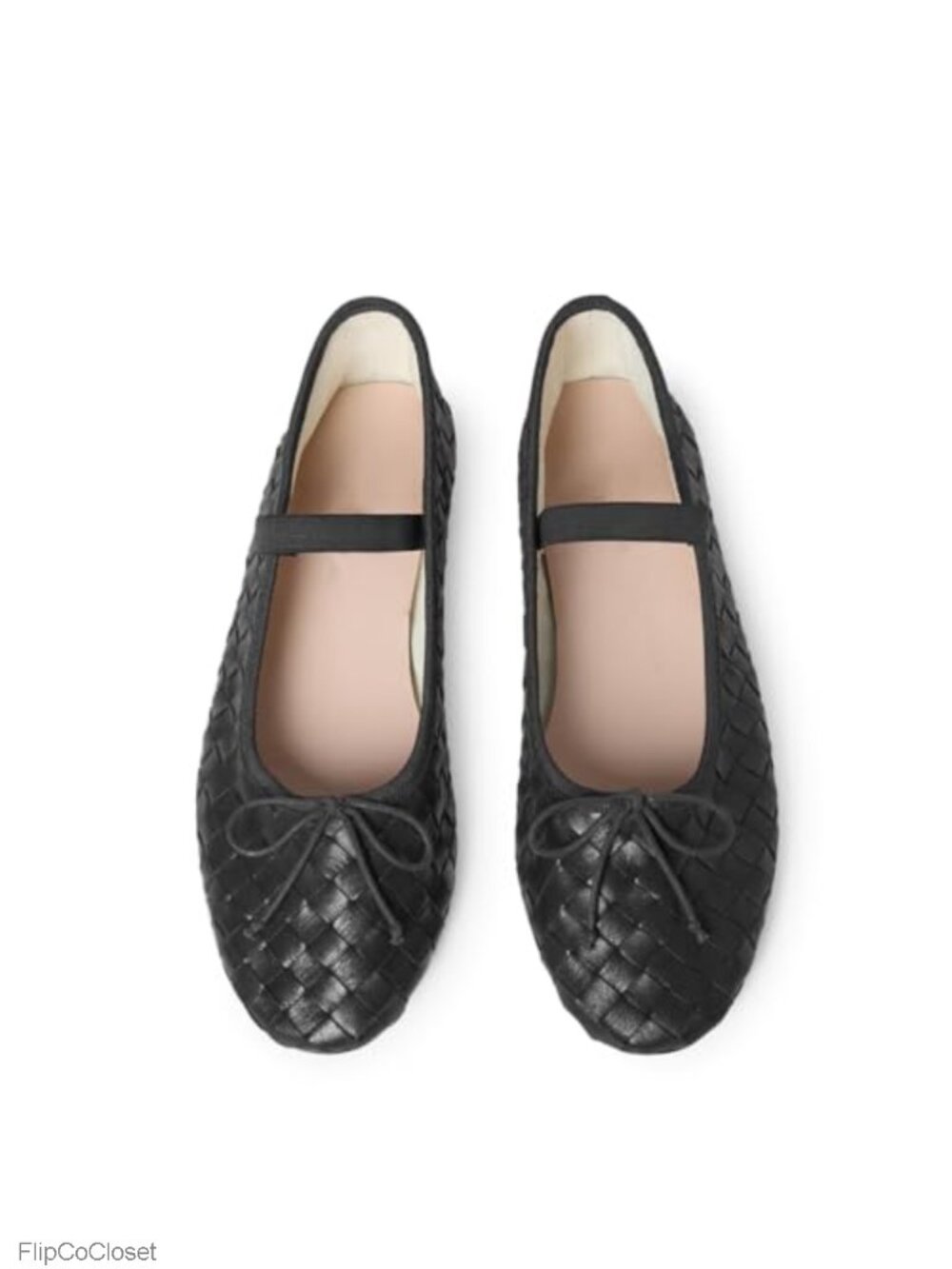 Womens Woven Ballet Flats Mary Jane Ballerina Shoes Lightweight Comfortable